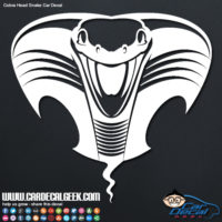 Cobra Snake Head Vinyl Car Decal