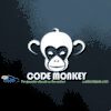 Code Monkey Car Window Decal Sticker