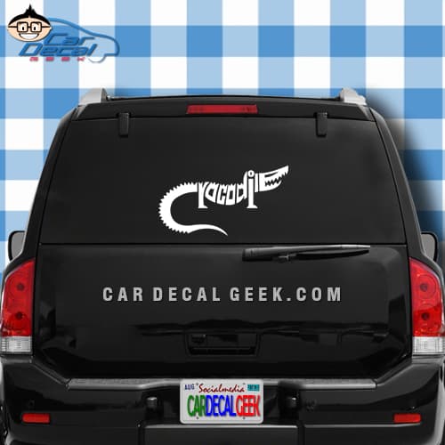 Crocodile Lettering Vinyl Decal for Cars
