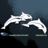 Jumping Dolphins Car Window Decal Sticker