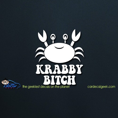 Krabby Bitch Car Window Decal