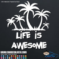 Life is Awesome Car Window Decal
