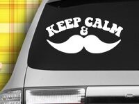 Mustache Decals & Stickers