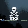 PiR8 Pirate Skull Swords Car Decal