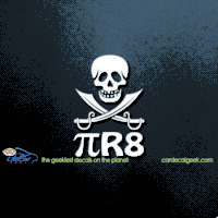 PiR8 Pirate Skull Swords Car Decal
