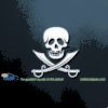 Pirate Skull and Swords Car Window Decal