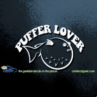 Car Decal Puffer Fish Lover