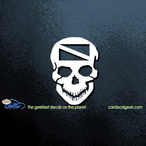 Scuba Dive Skull Vinyl Decal TWO Sticker 2 Pack 