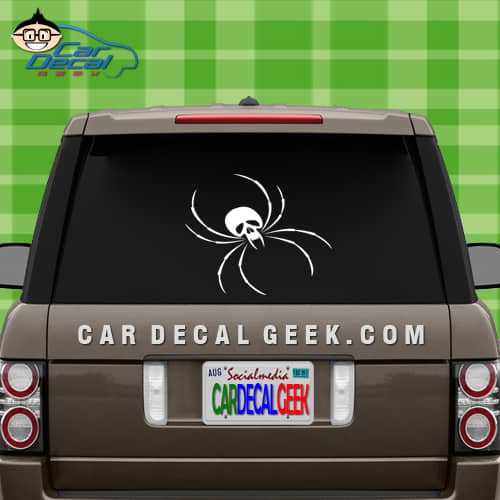 Spider Skull Car Sticker Graphic