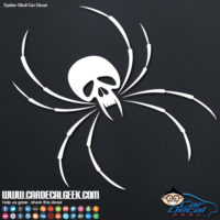 Skull Spider Car Window Decal