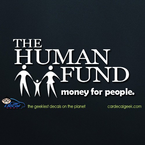 the-human-fund-car-decal-graphic
