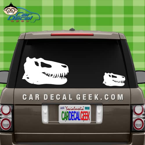 T-Rex Dinosaur Skull Car Sticker