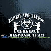 zombie apocalypse emergency response team car decal