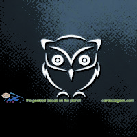 Cute Owl Car Decal Sticker