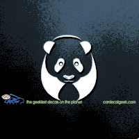 Panda Bear Car Window Decal Sticker