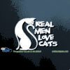 Real Men Love Cats Car Decal