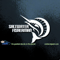 Sailfish Saltwater Fisherman Car Window Decal Sticker