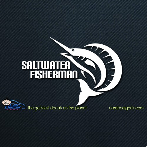 Sailfish Saltwater Fisherman Car Window Decal Sticker