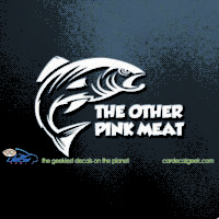 Salmon The Other Pink Meat Car Decal