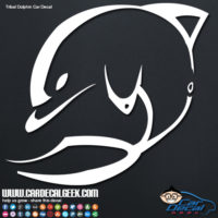 Abstract Dolphin Car Window Decal Sticker