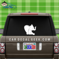 Cute Baby Elephant Car Window Decal Sticker
