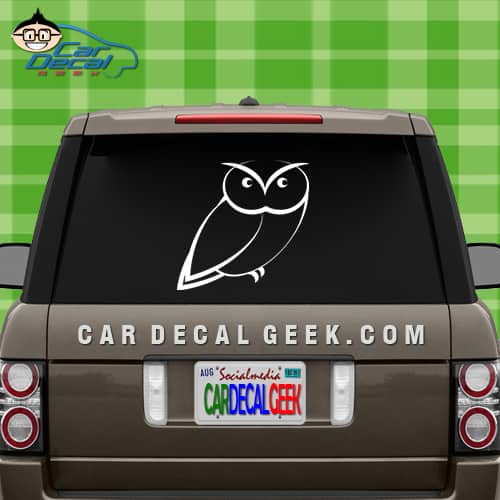 Adorable Owl Car Window Sticker Decal