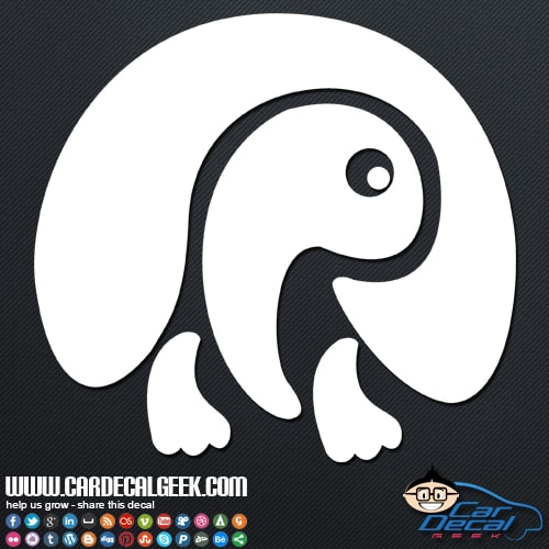 Adorbale Cute Turtle Car Sticker