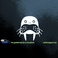 Cute Walrus Car Decal