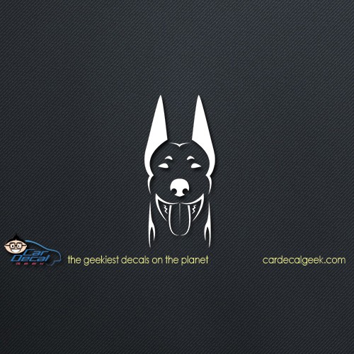 Doberman Dog Car Window Decal Doberman Dog Car Window Decal