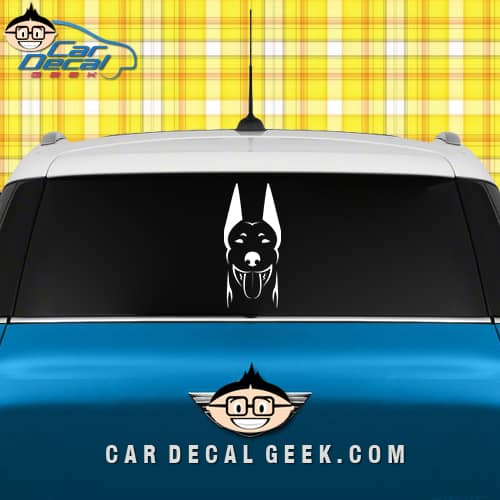 Doberman Dog Vinyl Car Window Decal Sticker Doberman Dog Vinyl Car Window Decal Sticker