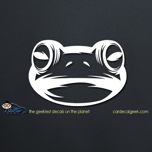 Frog Face Car Decal Sticker