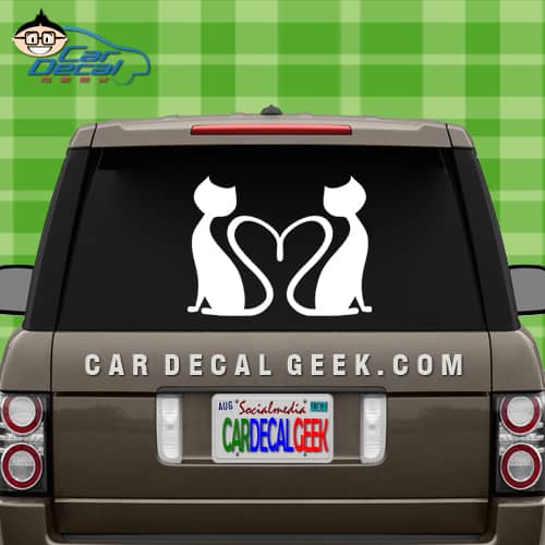Kitty Cats Love Car Window Decal Sticker
