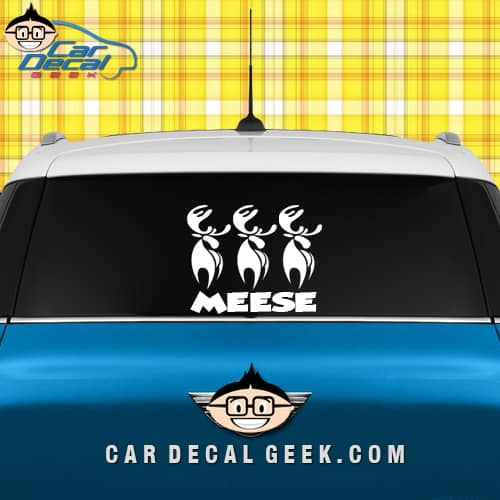 Meese Car Window Sticker Graphic