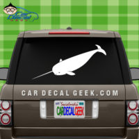 Narwhal Whale Vinyl Car Window Decal Sticker