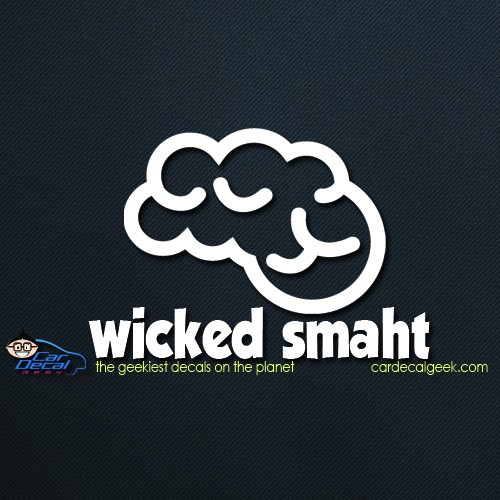 Wicked Smaht Car Window Decal Sticker