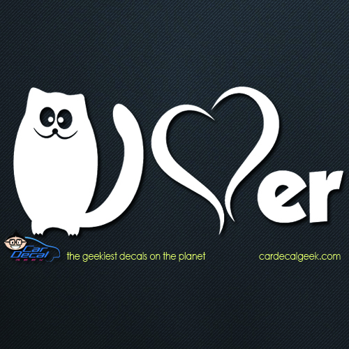 Cat Lover Car Decal Cat Lover Car Decal