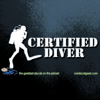 Certified Scuba Diver Car Decal