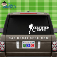 Certified Scuba Diver Car Window Decal Sticker
