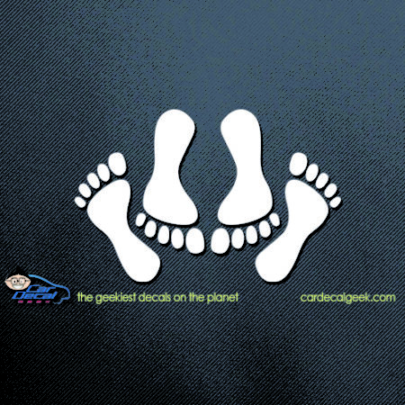Feet of Couple Having Sex Car Window Decal Sticker | Fun Decals