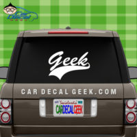 Geek Athletic Car Window Decal Sticker