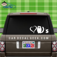Love Cats Car Window Decal Sticker