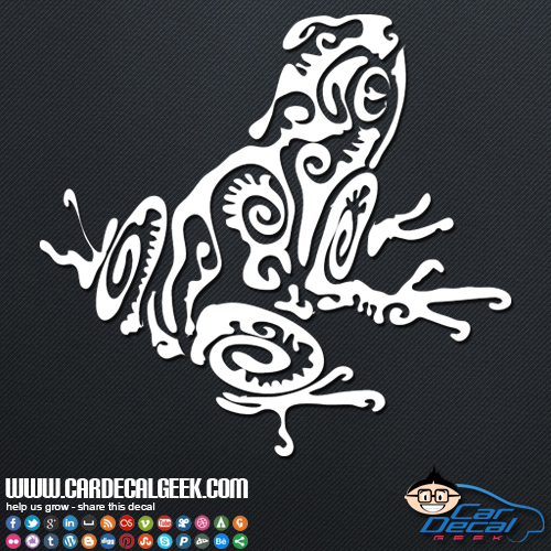 Tribal Frog Car Sticker Graphic