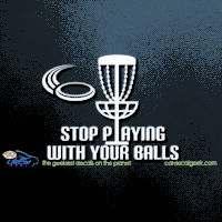 Disc Golf Stop Playing with Your Balls Car Decal