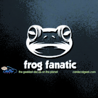 Frog Fanatic Car Decal