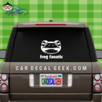 Frog Fanatic Car Window Decal Sticker Graphic