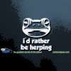 Frog I'd Rather Be Herping Car Decal