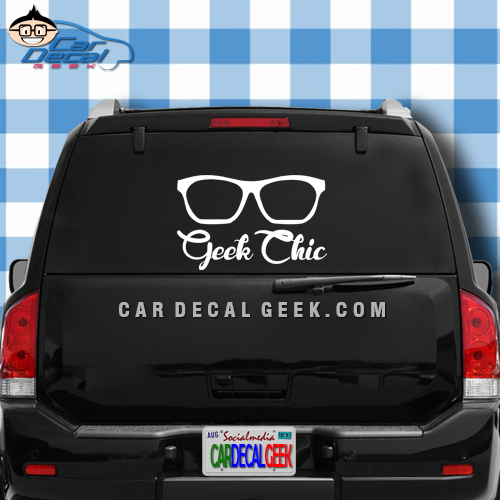 Geek Chic Car Window Decal Graphic