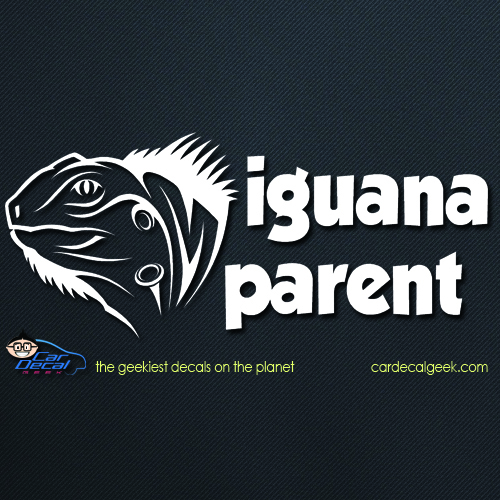 Iguana Parent Car Decal