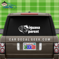 Iguana Parent Car Window Decal Sticker