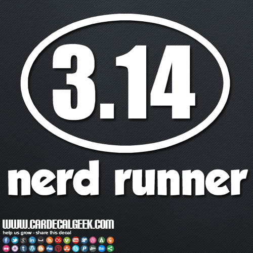 Nerd Runner Pi Car Sticker
